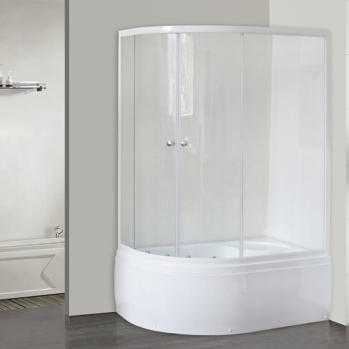 Душевой угол Royal Bath RB 8120BK-T (прозрачное) правый