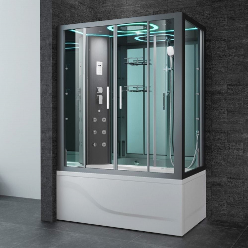 Душевая кабина SSWW BU615L (1700х850х2200) С ПАРОМ и гидромассажной ванной (69 см), 3 места фото 3