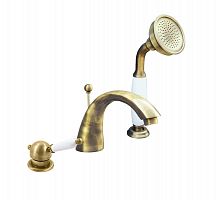 L569.5SSM LABE смеситель каскадный на 3 отверстия, ЦВЕТ БРОНЗА RAV Slezak