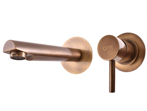 SE934SM SEINA - смеситель для умывальника настенный, ЦВЕТ БРОНЗА RAV Slezak фото 2