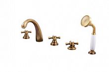 MK376.5PSM MORAVA смеситель каскадный на 5 отверстий, ЦВЕТ БРОНЗА RAV Slezak