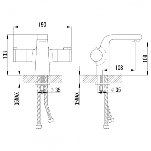 Смеситель для раковины Lemark Yeti (LM7836C) фото 4