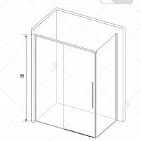 Душевой уголок RGW SV-42B (SV-12B + Z-050-2B) Прозрачное 1200x1000
