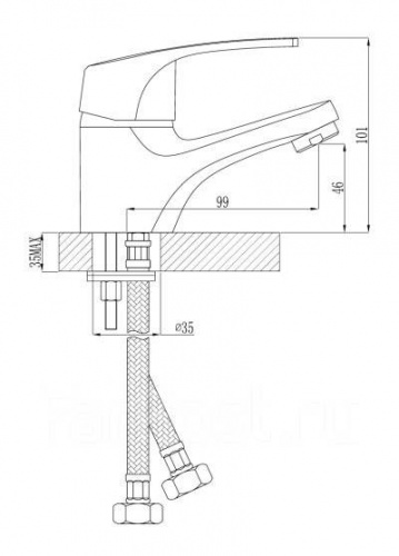 Смеситель для раковины Rossinka D (D40-11) фото 2