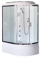 Душевая кабина Royal Bath  RB 8120BK2-M-CH (матовое) левая