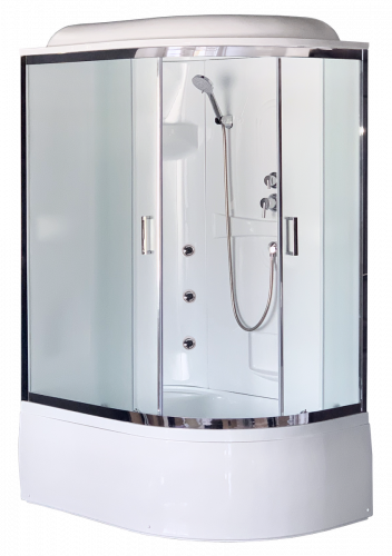 Душевая кабина Royal Bath  RB 8120BK2-M-CH (матовое) левая