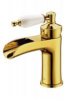 Смеситель для раковины Vogue золото
