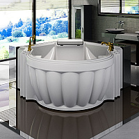 Акриловая ванна Radomir Fra Grande «Монте-Карло» с панелью перламутровая