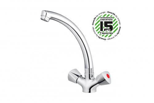 Смеситель для кухни OneLife P03-001cr полимерный фото 12