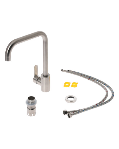 Смеситель для кухни Orange Steel M99-006ni никель фото 5