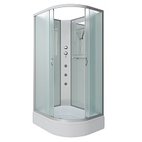 Душевая кабина Niagara NG-33394-14LBKG (1300х900х2000) средний поддон (26см) стекло МАТОВОЕ 4 места