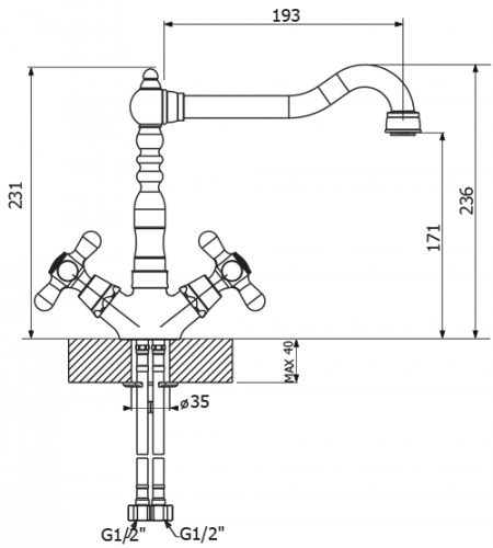 Смеситель Florentina «Тау ИТ» фото 2