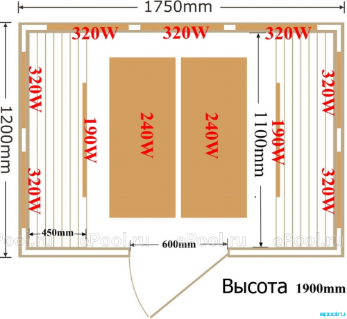 Инфракрасная кабина (сауна) SaunaMagic Glass CS Maxi фото 3