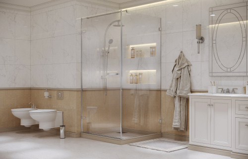 Душевое ограждение Ambassador Abner 10011101L (900x900x2000), 1 место фото 2