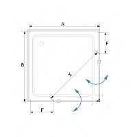 Душевой уголок RGW SV-33B Прозрачное 900x900