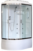 Душевая кабина Royal Bath  RB 8120BK2-T-CH (прозрачное) правая