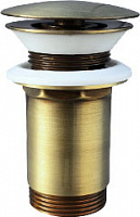 MD0484SM Водослив для умывальника CLICK - CLAK 5/4" ЦВЕТ БРОНЗА RAV Slezak