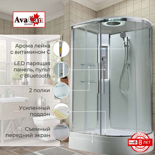 Душевая кабина AvaCan EM3912LLEDT прозрачная