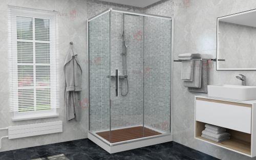 Душевой уголок AvaCan FС120-140 + SС 80 фото 3