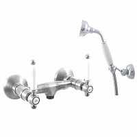 MK580.5/2Z MORAVA RETRO - смеситель классический для душа, душевой комплект, ЦВЕТ ЗОЛОТО RAV Slezak